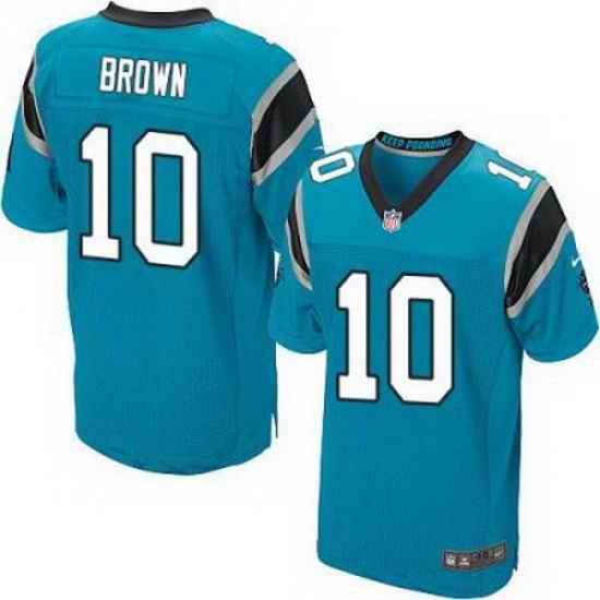 Nike Panthers #10 Corey Brown Blue Alternate Mens Stitched NFL Elite Jersey